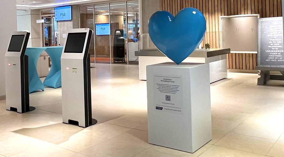 Hart in centrale hal