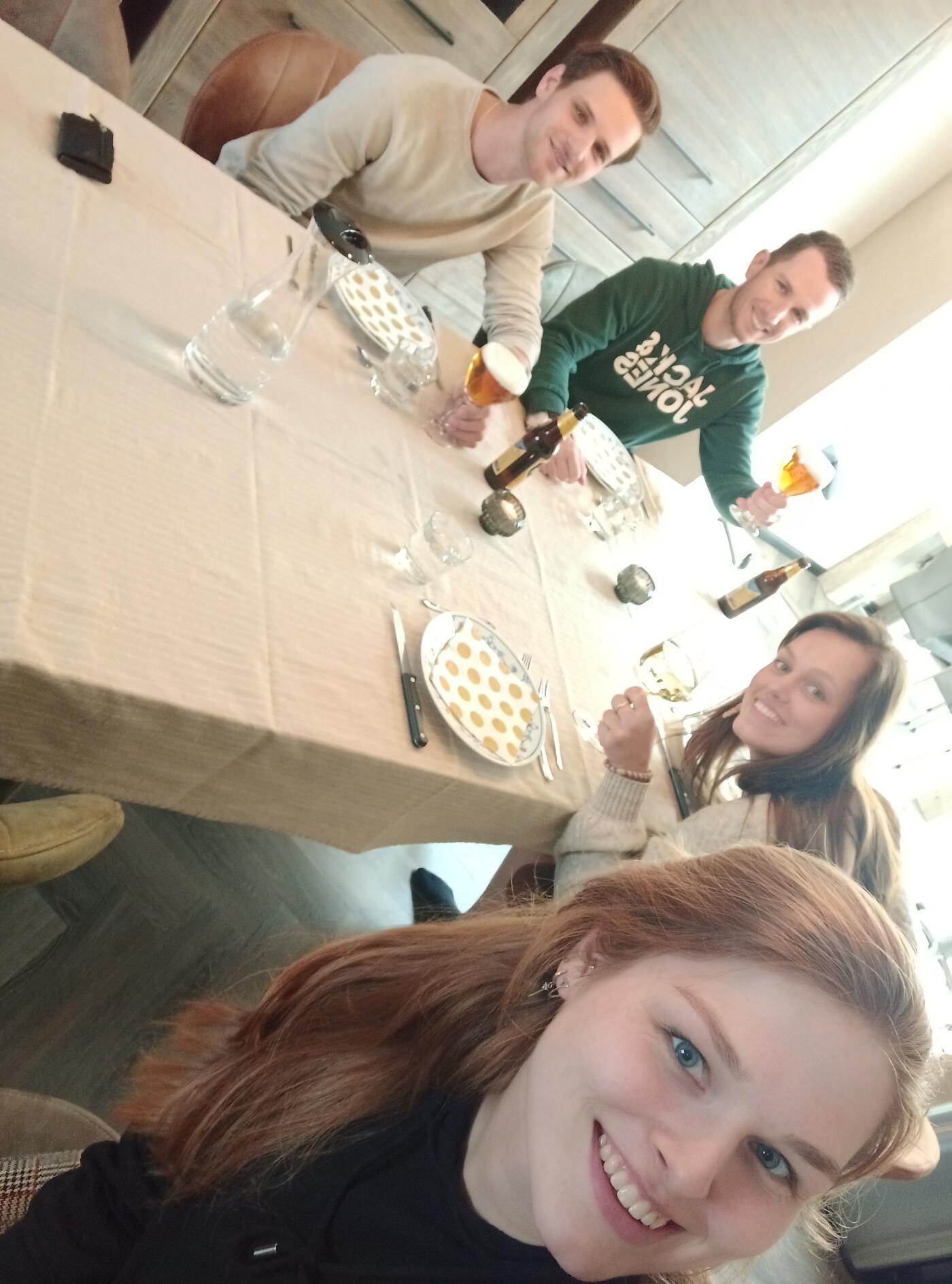 Malinda met Stef en zus